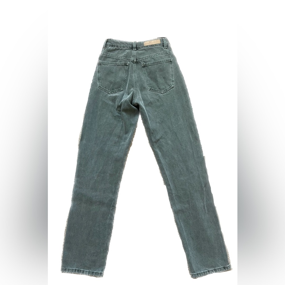 Green Cotton On Long Straight Leg Jeans (size 2 US)